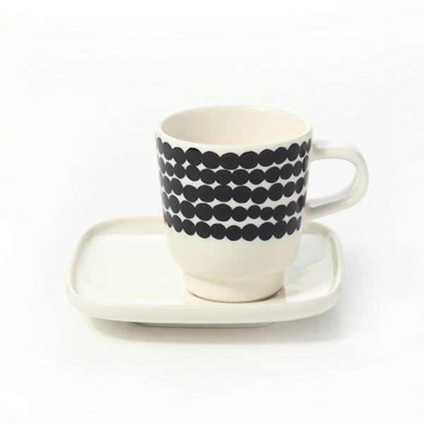 マリメッコ（marimekko） Siirtolapuutarha シイルトラプータルハ／市民菜園 エスプレッソカップ＆ソーサー