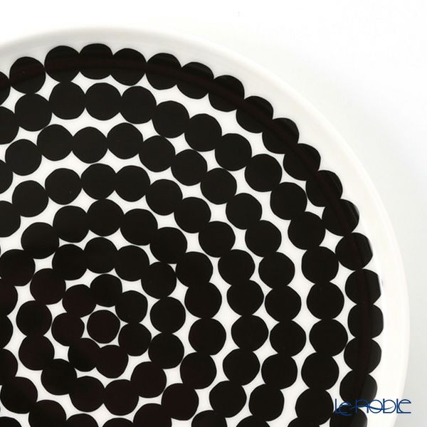 マリメッコ（marimekko） Siirtolapuutarha シイルトラプータルハ／市民菜園 プレート 20cm（ホワイト×ブラック）