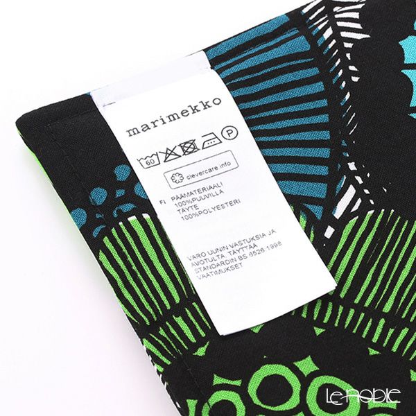 マリメッコ（marimekko） Pieni Siirtolapuutarha ピエニ シイルトラプータルハ／市民菜園 ポットホルダー WH×BK 21×21cm コットン