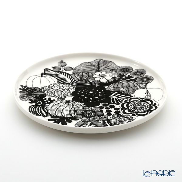 マリメッコ（marimekko） Siirtolapuutarha シイルトラプータルハ／市民菜園 プレート 20cm（ブラック）