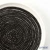 マリメッコ（marimekko） Rasymatto ラシィマット／使い込まれたラグ 18SS プレート ホワイト×ブラック 13.5cm