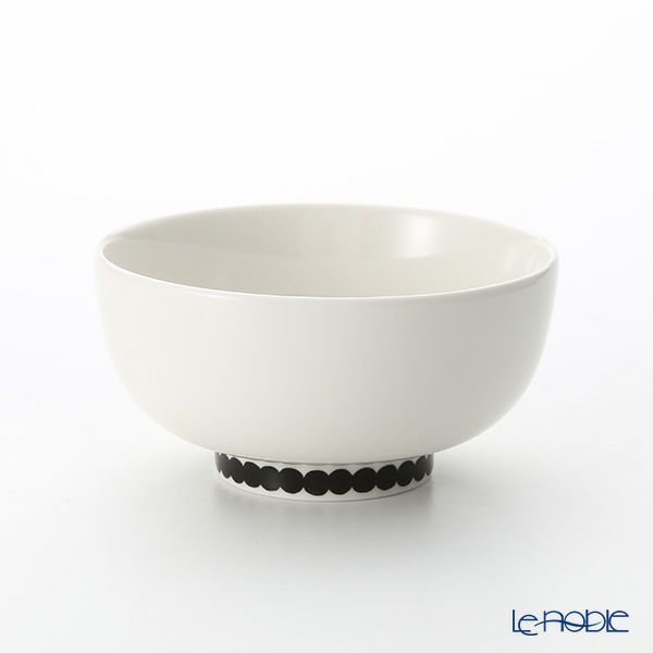 マリメッコ（marimekko） Rasymatto ラシィマット／使い込まれたラグ 18AW ボウル ホワイト×ブラック 300ml