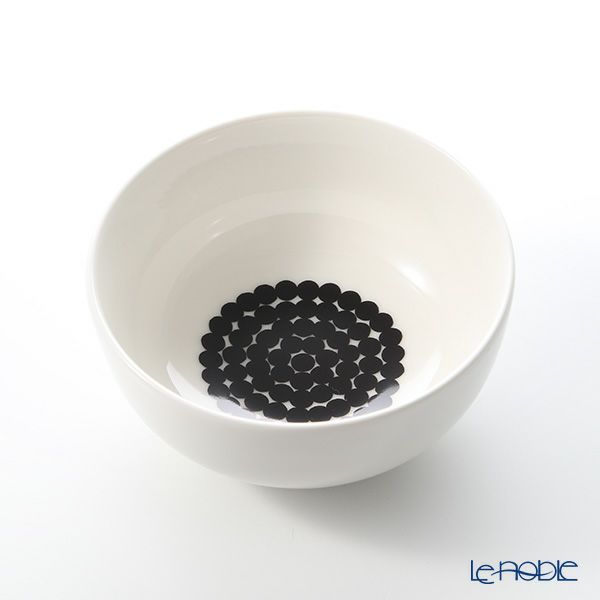 マリメッコ（marimekko） Rasymatto ラシィマット／使い込まれたラグ 18AW ボウル ホワイト×ブラック 300ml
