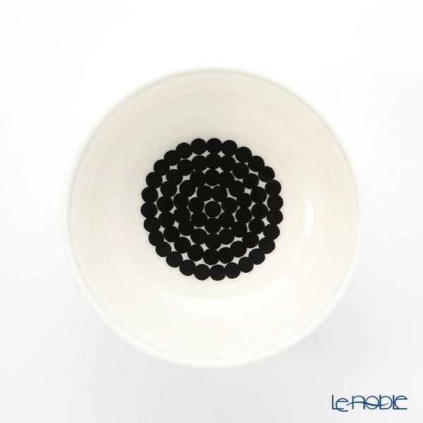 マリメッコ（marimekko） Rasymatto ラシィマット／使い込まれたラグ 18AW ボウル ホワイト×ブラック 300ml