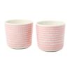 マリメッコ（marimekko） Siirtolapuutarha シイルトラプータルハ／市民菜園 コーヒーカップセット（ハンドルなし） ホワイト×ピンク 069997-103