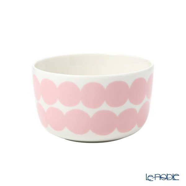マリメッコ（marimekko） Siirtolapuutarha シイルトラプータルハ／市民菜園 ボウル 250ml ホワイト×ピンク 067266-103