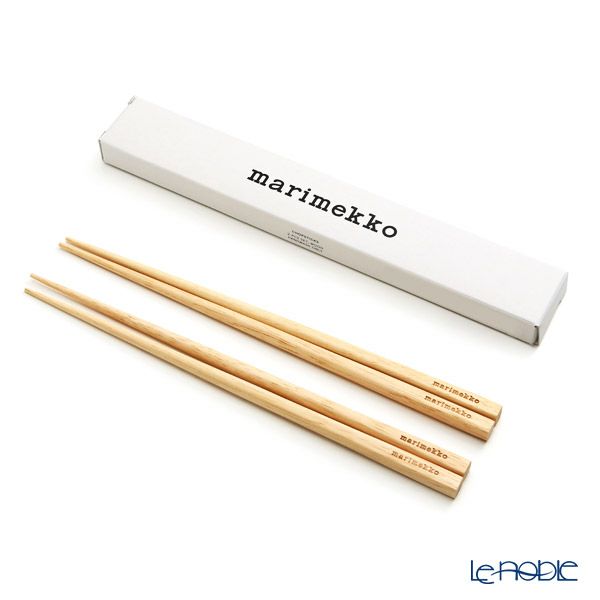マリメッコ（marimekko） Chopsticks（木製箸） 2膳セット 22.5cm 19AW