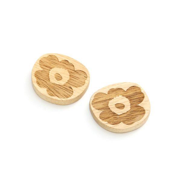 マリメッコ（marimekko） Unikko ウニッコ Chopstick Rest（木製箸置き） 2個セット 070135-808 19AW