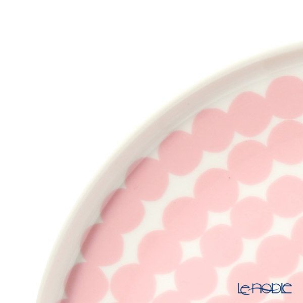 マリメッコ（marimekko） Siirtolapuutarha シイルトラプータルハ／市民菜園 プレート 20cm ホワイト×ピンク 067265-103