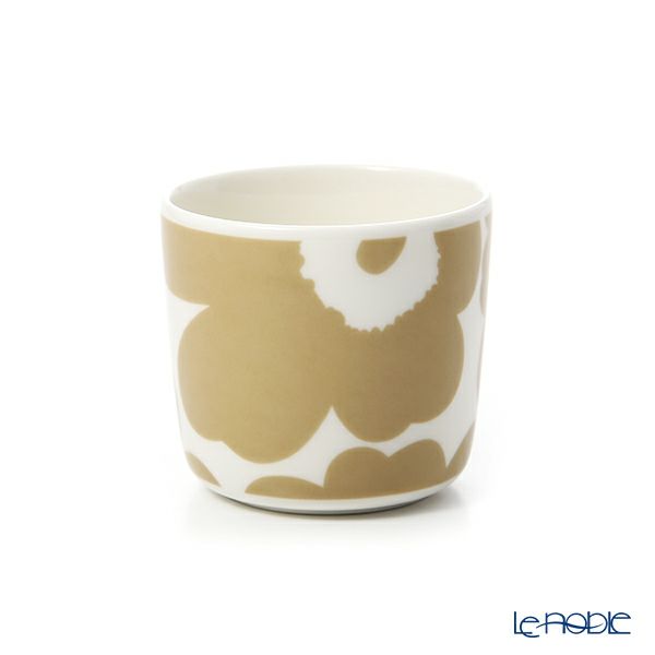 マリメッコ（marimekko） Unikko ウニッコ コーヒーカップセット（ハンドルなし） ホワイト×ベージュ 070397-180／20SS
