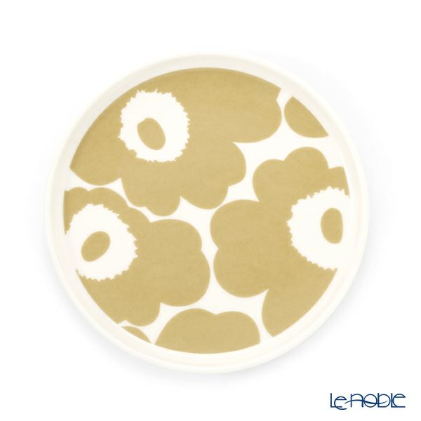 マリメッコ（marimekko） Unikko ウニッコ プレート 13.5cm ホワイト×ベージュ 070398-180／20SS