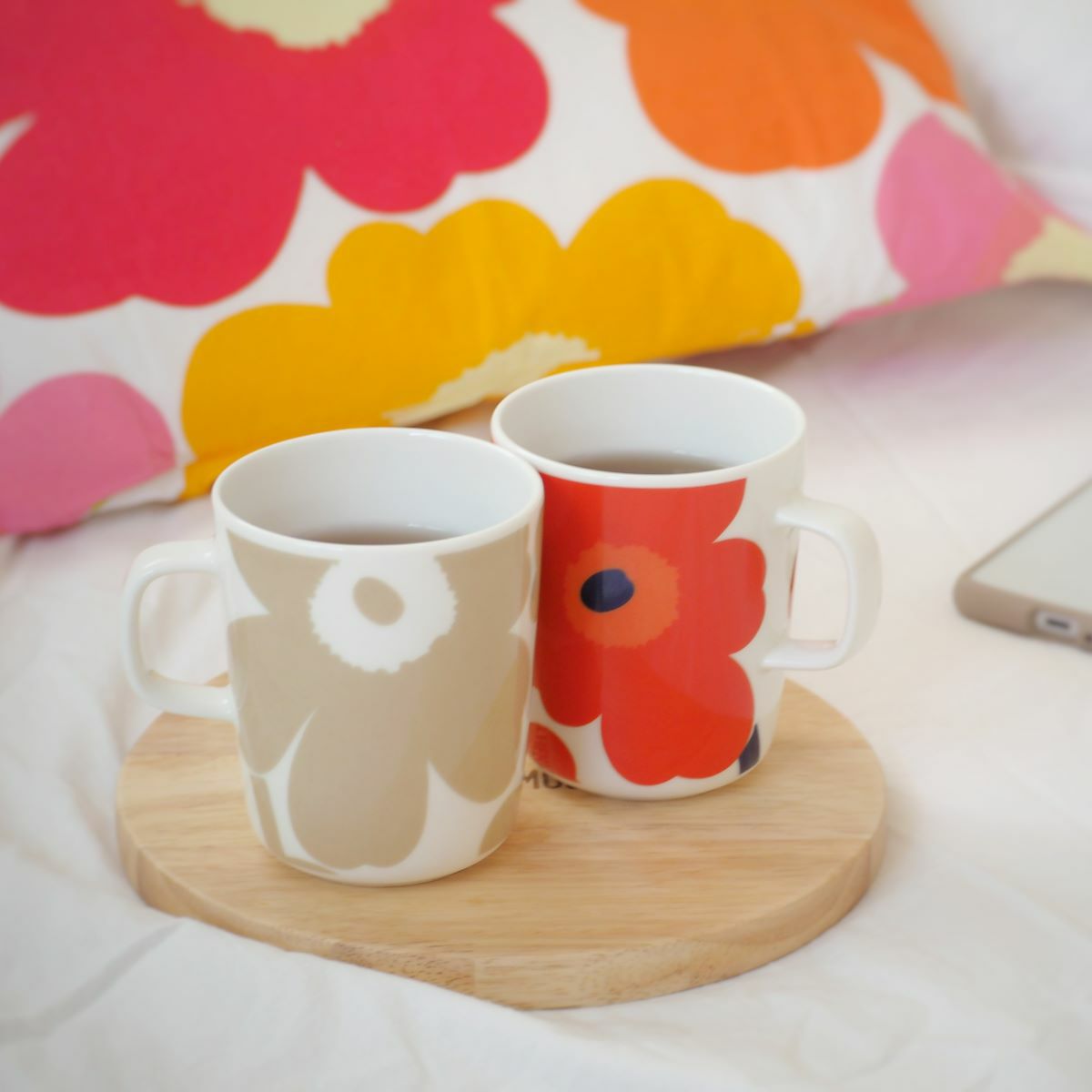 マリメッコ（marimekko） Unikko ウニッコ マグカップ 250ml ホワイト×ベージュ 070401-180／20SS