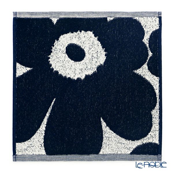 マリメッコ（marimekko） Unikko ウニッコ ミニタオル コットン×ダークブルー 30×30cm コットン 070528-851