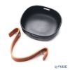 マリメッコ（marimekko） Pikku Koppa／Oiva オイヴァ セラミックバスケット ブラック 12×13cm 070557-900／20AW レザーハンドル付