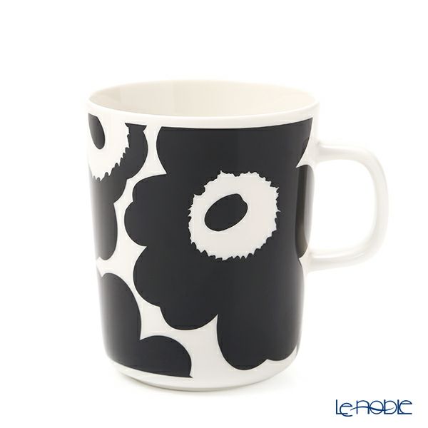 マリメッコ（marimekko） Unikko ウニッコ マグカップ 250ml（ホワイト×ブラック） 070741-190／21SS