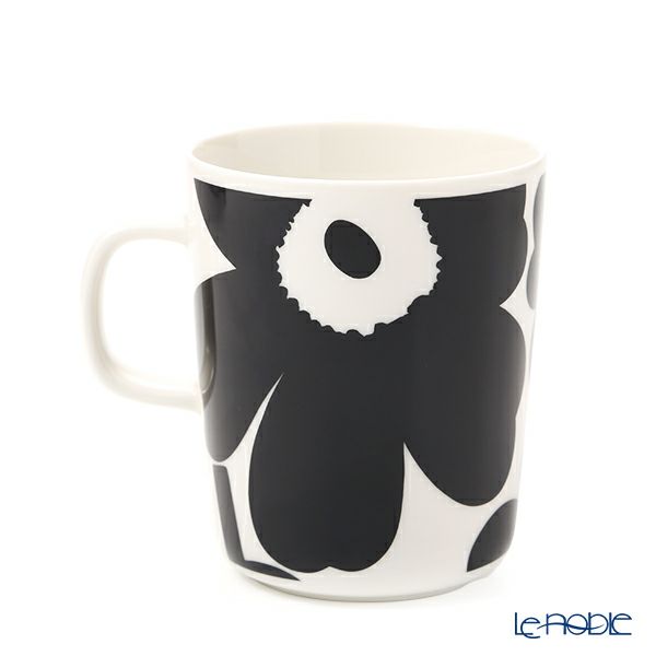マリメッコ（marimekko） Unikko ウニッコ マグカップ 250ml（ホワイト×ブラック） 070741-190／21SS
