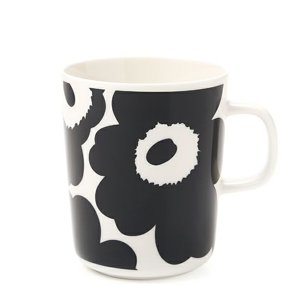 マリメッコ（marimekko） Unikko ウニッコ マグカップ 250ml（ホワイト×ブラック） 070741-190／21SS