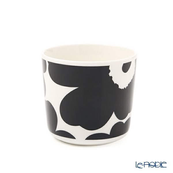 マリメッコ（marimekko） Unikko ウニッコ コーヒーカップセット （ハンドルなし） ホワイト×ブラック 070637-190／21SS