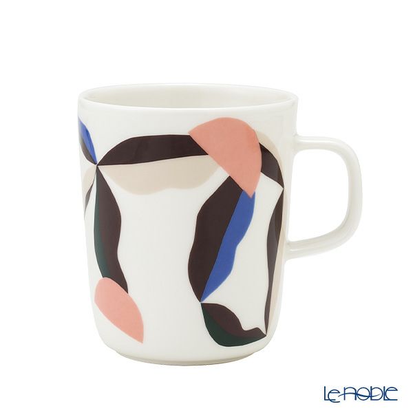 マリメッコ（marimekko） Berry ベリー マグカップ 250ml ホワイト×ダークワイン 071850-153／22AW