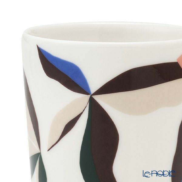 マリメッコ（marimekko） Berry ベリー マグカップ 250ml ホワイト×ダークワイン 071850-153／22AW