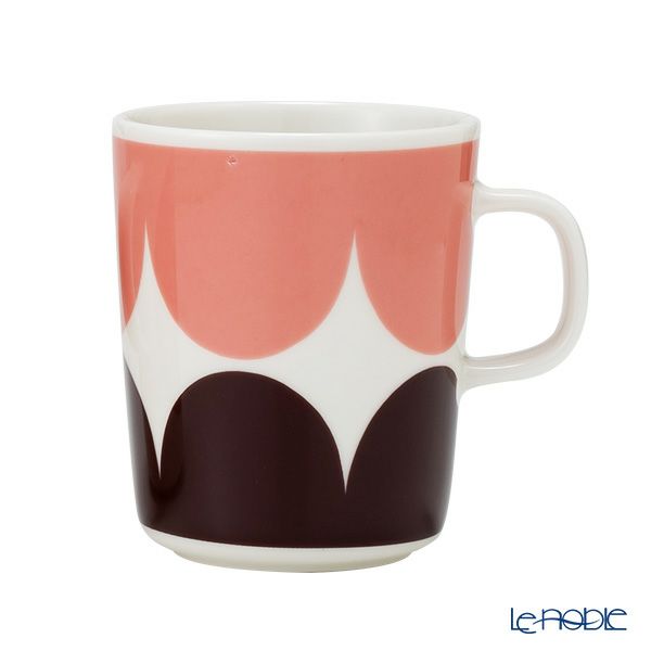 マリメッコ（marimekko） Harka ＆ Melooni ハルカ＆メローニ マグカップセット 250ml ダークワイン×パウダー 071828-133／22AW
