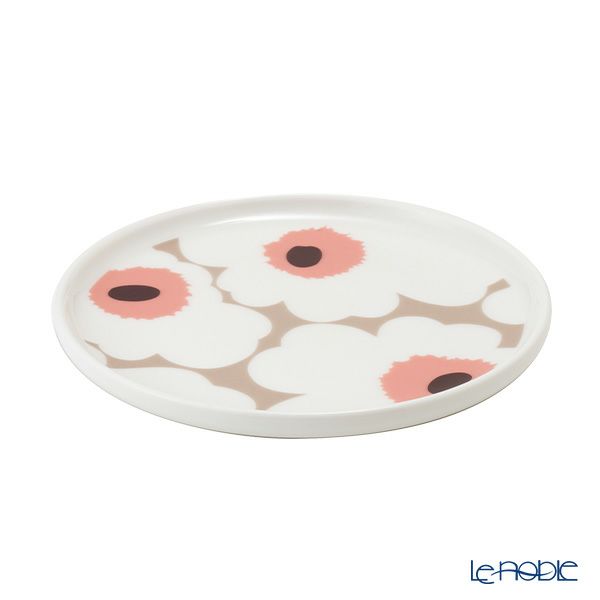 マリメッコ（marimekko） Unikko ウニッコ プレート 13.5cm クレイ×ホワイト 071832-183／22AW