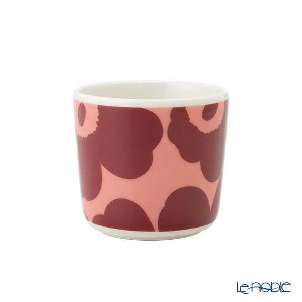 マリメッコ（marimekko） Unikko ウニッコ コーヒーカップセット（ハンドルなし） パウダー×ダークレッド 072051-133／22AW