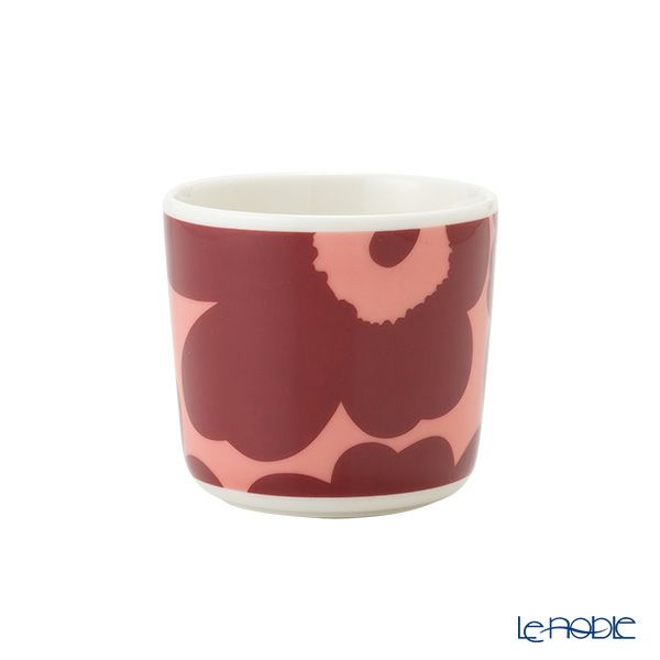 マリメッコ（marimekko） Unikko ウニッコ コーヒーカップセット（ハンドルなし） パウダー×ダークレッド 072051-133／22AW