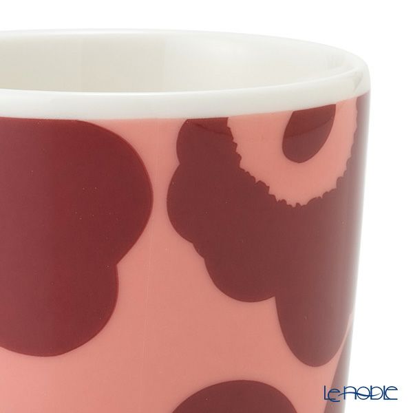 マリメッコ（marimekko） Unikko ウニッコ コーヒーカップセット（ハンドルなし） パウダー×ダークレッド 072051-133／22AW