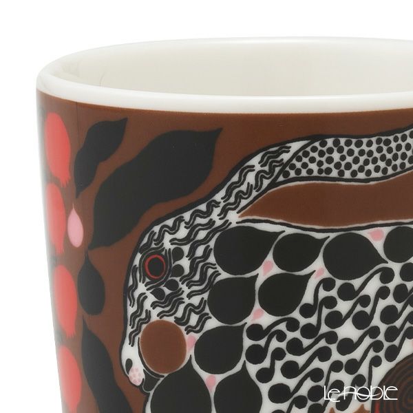 マリメッコ（marimekko） Rusakko ルサッコ／茶色のウサギ コーヒーカップセット（ハンドルなし） ブラウン×レッド 072027-186／22AW