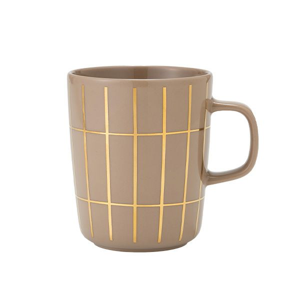 マリメッコ（marimekko） Tiiliskivi ティイリスキヴィ／煉瓦 れんが マグカップ 250ml テラ×ゴールド 072039-820／22AW