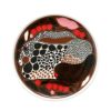 マリメッコ（marimekko） Rusakko ルサッコ／茶色のウサギ プレート 20cm ブラウン×レッド 072029-186／22AW