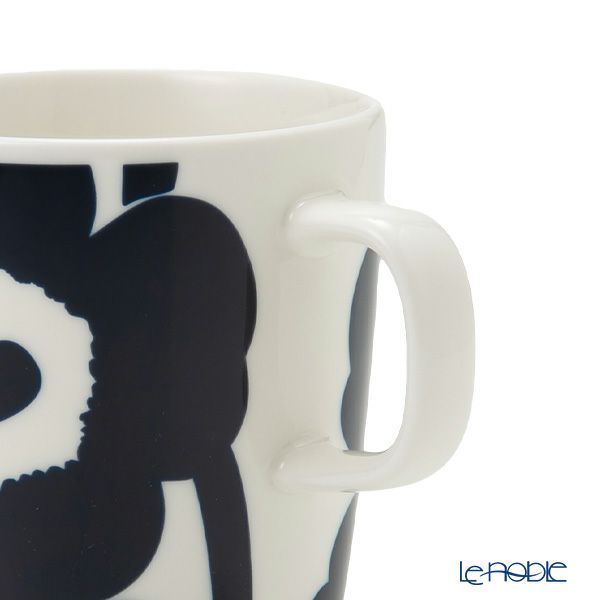 マリメッコ（marimekko） Unikko ウニッコ マグカップ 400ml ホワイト×ダークブルー 072276-150／23SS