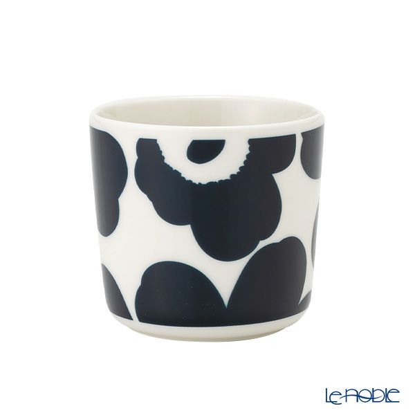 マリメッコ（marimekko） Unikko ウニッコ コーヒーカップセット（ハンドルなし） ダークブルー×ホワイト 072277-150／23SS