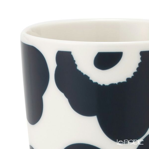 マリメッコ（marimekko） Unikko ウニッコ コーヒーカップセット（ハンドルなし） ダークブルー×ホワイト 072277-150／23SS