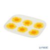 マリメッコ（marimekko） Auringonkukka アウリンゴンクッカ／ひまわり プレート 15×12cm ホワイト×イエロー×オレンジ 072289-122／23SS