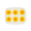 マリメッコ（marimekko） Auringonkukka アウリンゴンクッカ／ひまわり プレート 15×12cm ホワイト×イエロー×オレンジ 072289-122／23SS