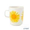 マリメッコ（marimekko） Auringonkukka アウリンゴンクッカ／ひまわり マグカップ 250ml ホワイト×イエロー×オレンジ 072288-122／23SS
