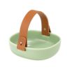 マリメッコ（marimekko） Pikku Koppa／Oiva オイヴァ サービングディッシュ（セラミックバスケット） ライトグリーン 12×13cmレザーハンドル付 072343-600／23SS