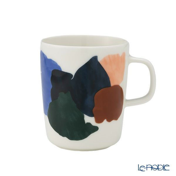マリメッコ（marimekko） Pyykki ピュッキ／洗濯 マグカップ 250ml ホワイト×ライトブルー×グリーン 072265-156／23SS