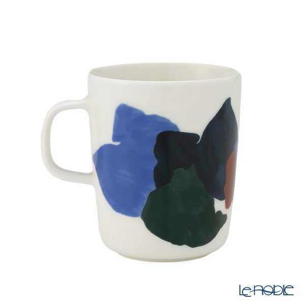 マリメッコ（marimekko） Pyykki ピュッキ／洗濯 マグカップ 250ml ホワイト×ライトブルー×グリーン 072265-156／23SS