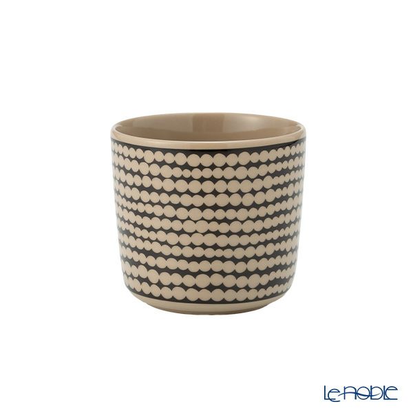 マリメッコ（marimekko） Siirtolapuutarha シイルトラプータルハ／市民菜園 コーヒーカップセット（ハンドルなし） テラ×ブラック 072263-890／23SS