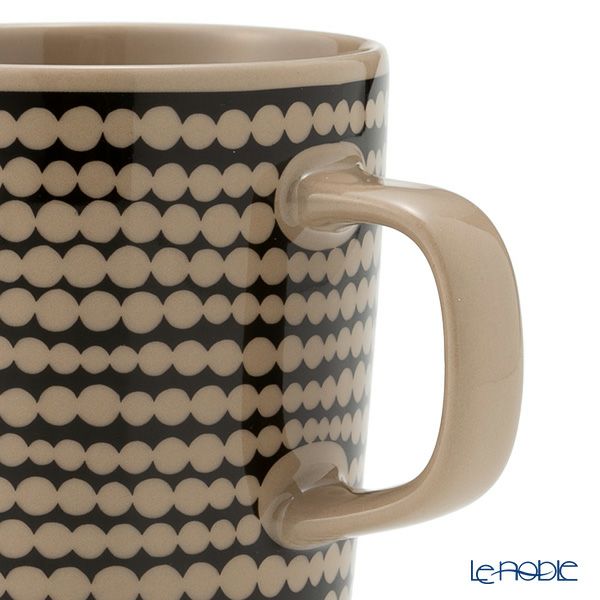 マリメッコ（marimekko） Siirtolapuutarha シイルトラプータルハ／市民菜園 マグカップ 250ml テラ×ブラック 072261-890／23SS