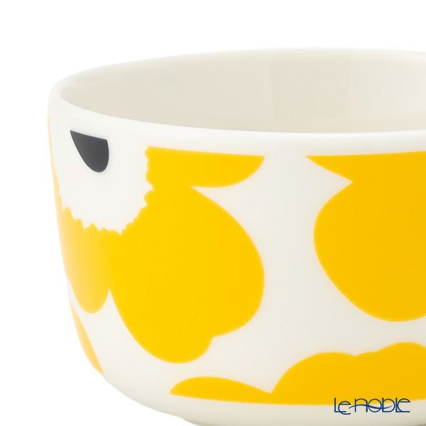 マリメッコ（marimekko） Unikko ウニッコ ボウル 250ml ホワイト×イエロー×ダークブルー 072396-128／23SS