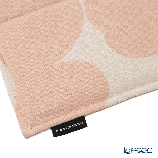 マリメッコ（marimekko） Pieni Unikko ピエニ ウニッコ ポットホルダー ピーチ×ホワイト 21×21cm 072561-122／23AW