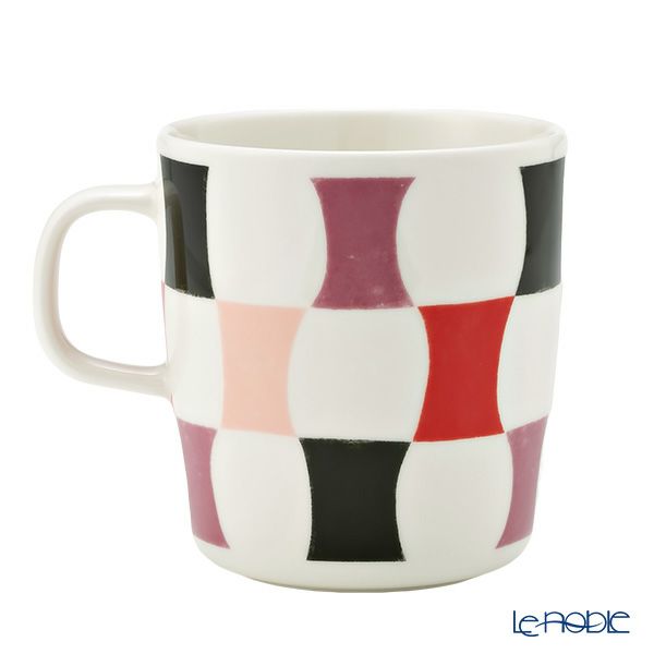 マリメッコ（marimekko）Sambara サンバラ／通りの名前 マグカップ 400ml レッド×ホワイト 072644-193／23AW