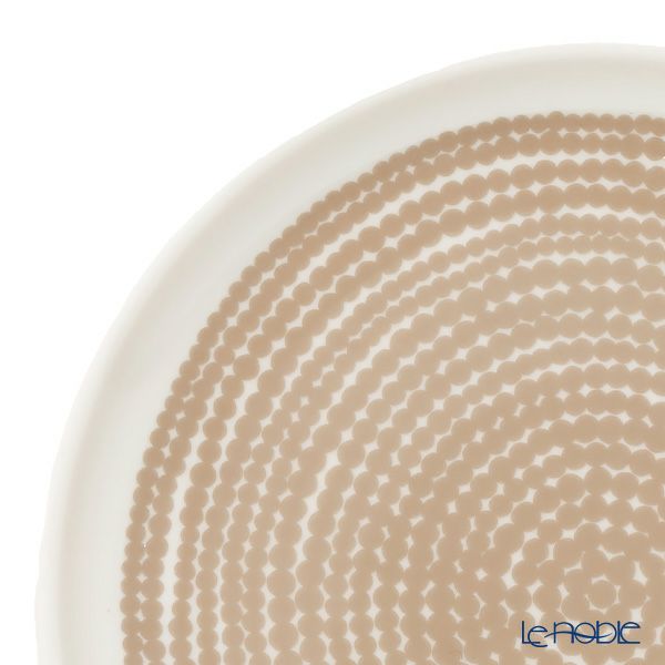 マリメッコ（marimekko） Siirtolapuutarha シイルトラプータルハ／市民菜園 プレート 13.5cm ホワイト×ベージュ 072638-180／23AW