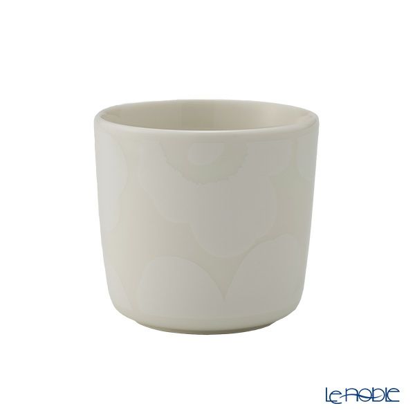 マリメッコ（marimekko） ウニッコ コーヒーカップセット（ハンドルなし） ホワイト×ナチュラルホワイト 072592-100