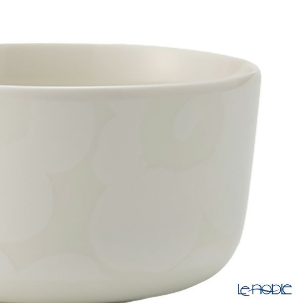 マリメッコ（marimekko） Unikko ウニッコ ボウル 500ml ホワイト×ナチュラルホワイト 072591-100／23AW