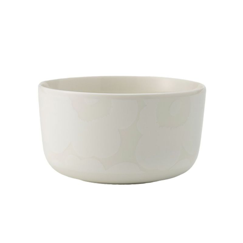 マリメッコ（marimekko） Unikko ウニッコ ボウル 500ml ホワイト×ナチュラルホワイト 072591-100／23AW